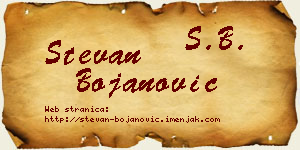 Stevan Bojanović vizit kartica